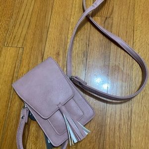 New with tags pink cell phone purse